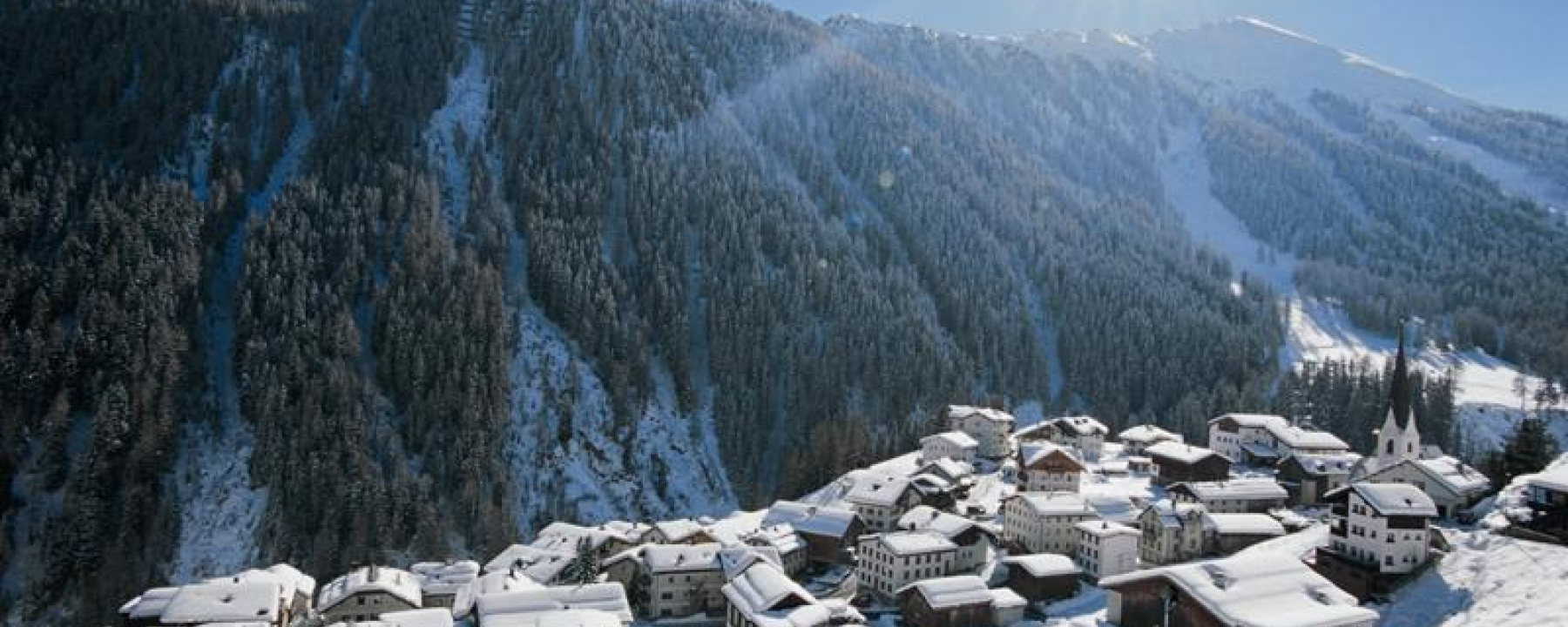 Ausblick auf Samnaun-Compatsch