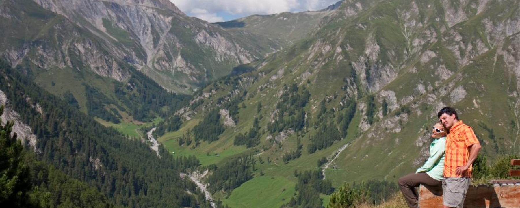 Val Motnaida, Blick über Samnaun