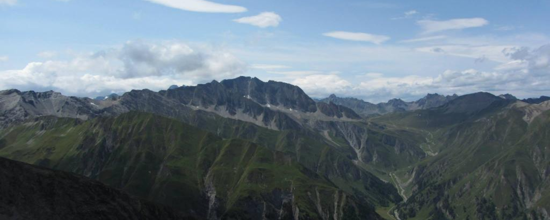 Piz Motnair, Aussicht auf Piz Rots, Zeblasjoch