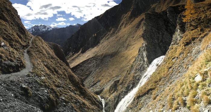 Planer Salaas, Wasserfall