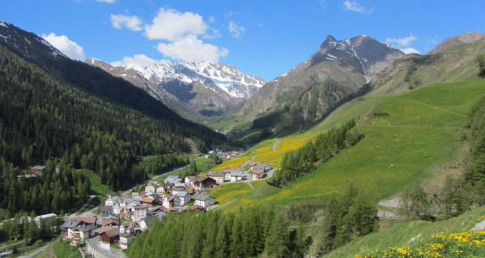 Blick auf das Samnauntal