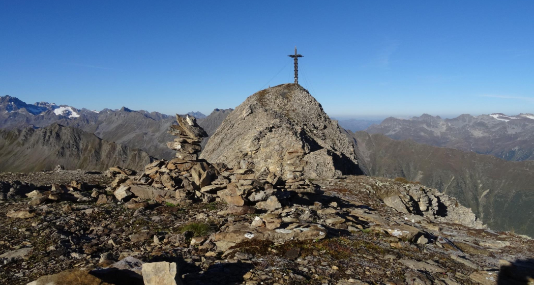 Der Greitspitz auf 2870 m ist der höchste Punkt der Tour Der Greitspitz auf 2870 m ist der höchste Punkt der Tour