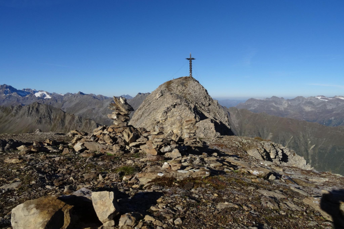 Der Greitspitz auf 2870 m ist der höchste Punkt der Tour