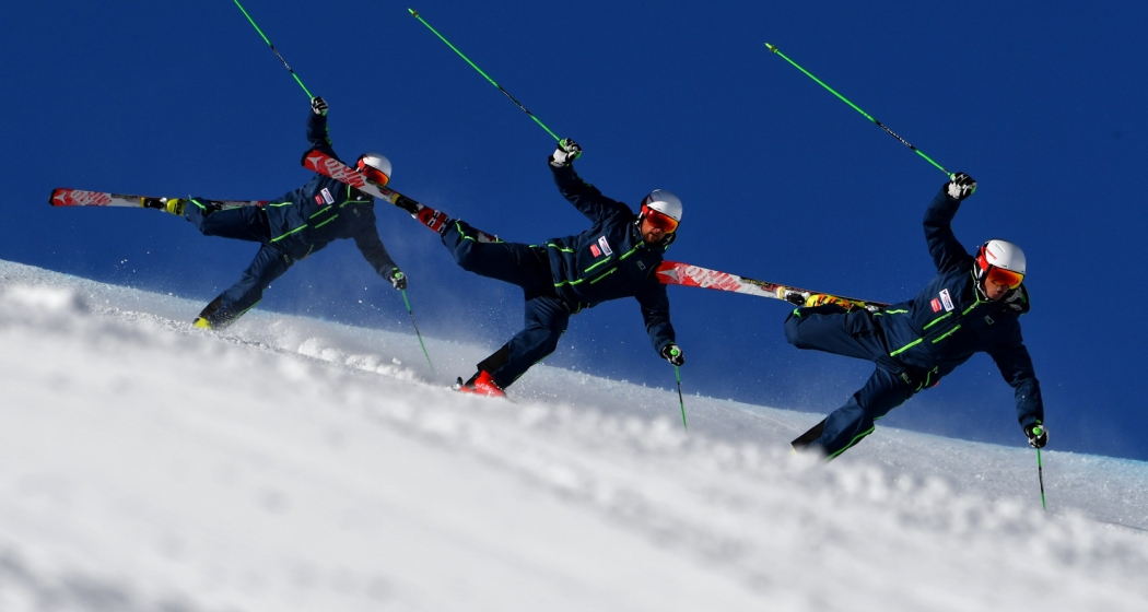 Formations-Europameisterschaften im Skigebiet Samnaun. Formations-Europameisterschaften im Skigebiet Samnaun.