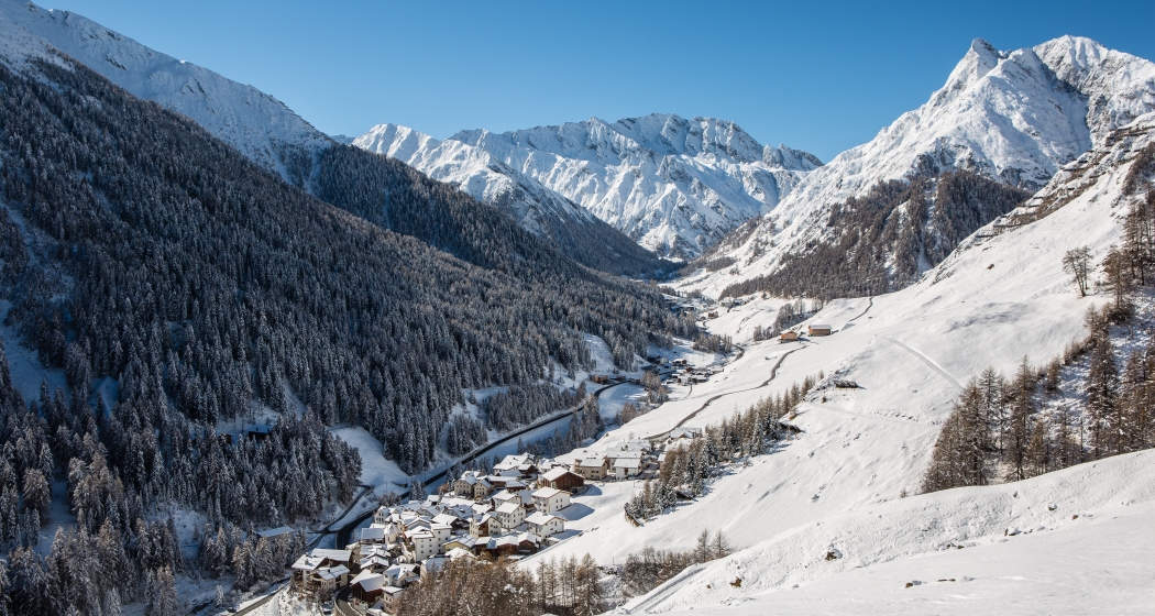 Samnaun Tal Winter