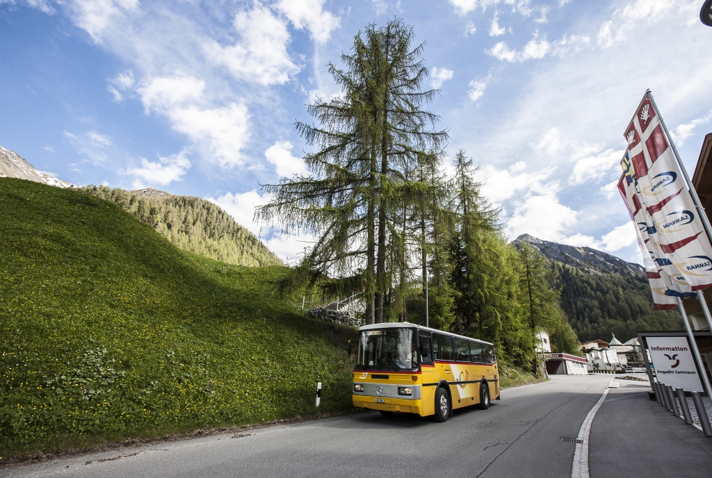 Postauto in Samnaun