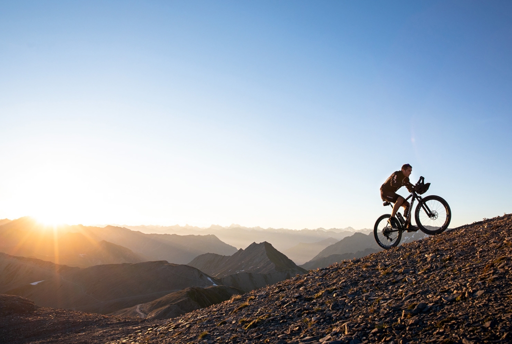 Uphill-Biker Patrick Heis.
