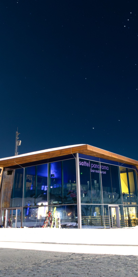 Vollmond Skifahren Nachtskifahren Mondschein Samnaun Sattel Sternenhimmel