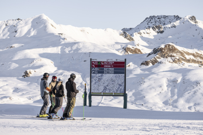Live-Pistenplan Ski fahren in Samnaun Silvretta Ski-Arena