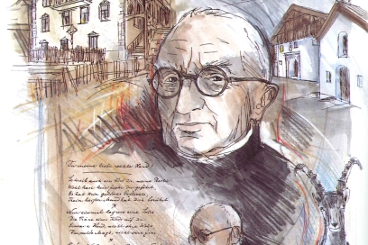 Zeichnung von Pater Maurus Carnot Zeichnung von Pater Maurus Carnot