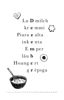 Kalenderblatt Monat Dezember