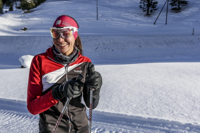 Langlaufen in Samnaun, Schweiz. Langlaufen in Samnaun, Schweiz.
