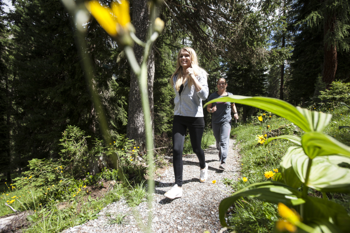 Fitnesstraining im Zurich vitaparcours in Samnaun.