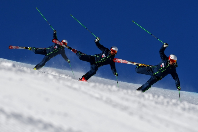 Formations-Europameisterschaften im Skigebiet Samnaun. Formations-Europameisterschaften im Skigebiet Samnaun.