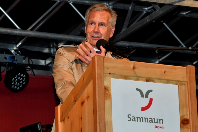 Christian Wulff als Festredner in Samnaun
