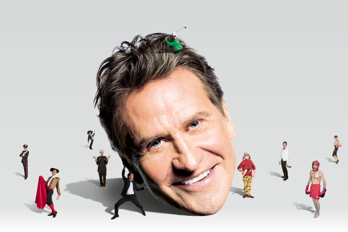 Rob Spence am Comedy im Schnee in Samnaun 2022.