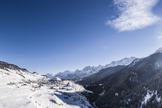 Winterpanorama Ardez