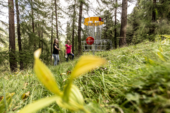 Discgolf-Parcours in Samnaun