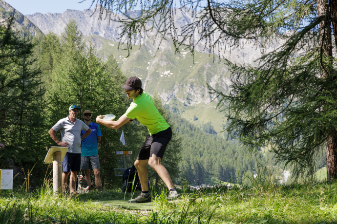 Samnaun Disc Golf Swiss Championships Disc Golf Parcours in Samnaun Familien Layout Pro Layout