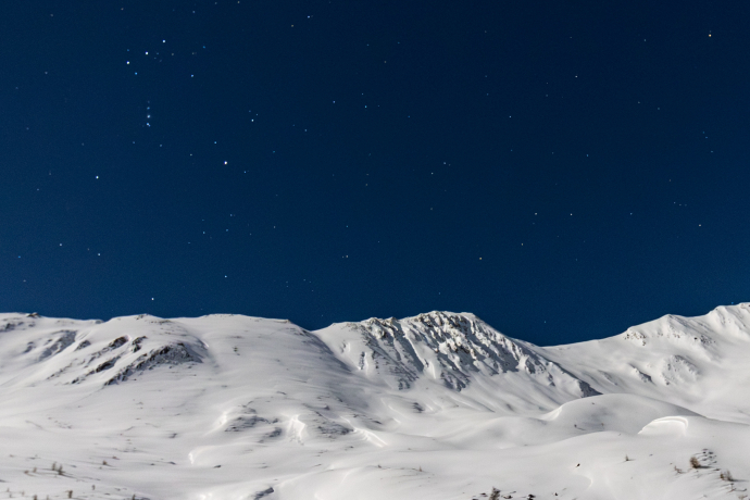 Mondschein Skifahren Vollmond Samnaun Winter Nacht Sterne Nachtskifahren Sternenhimmel