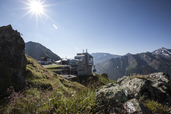 Bergstation der Bergbahnen in Samnaun Bergstation der Bergbahnen in Samnaun