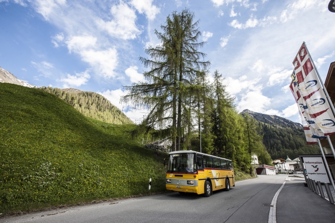 Postauto in Samnaun