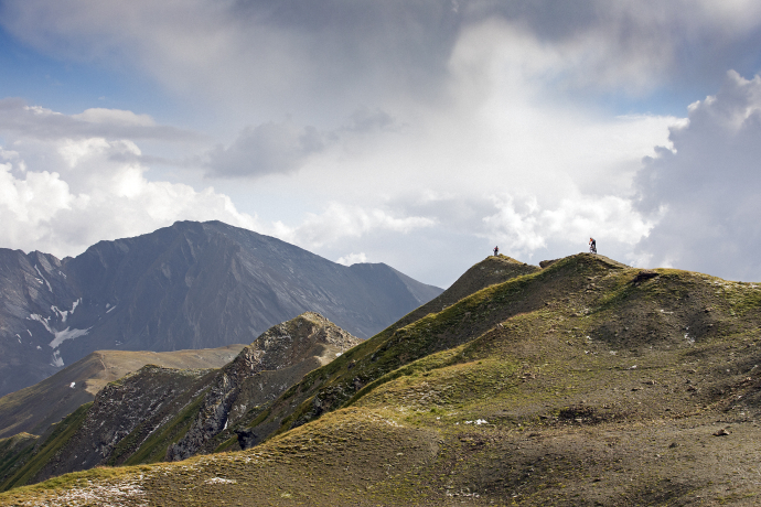 Nevin Galmarini im Bikeparadies Samnaun