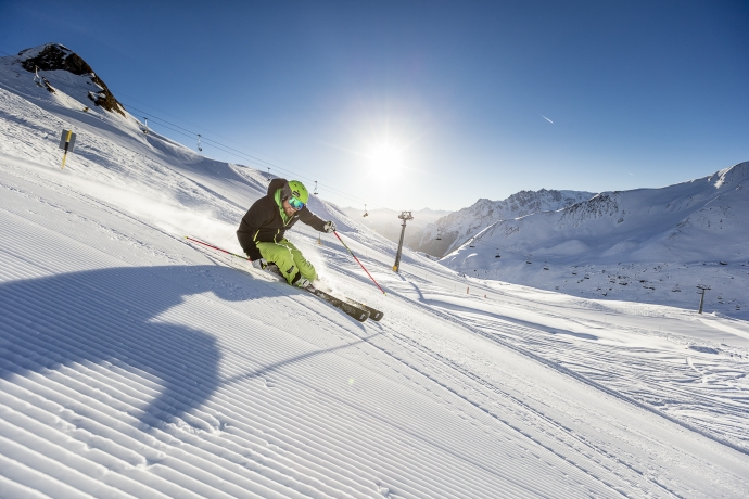 Perfektes Wetter für einen Skitag