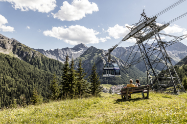 Mit der Gästekarte Samnaun sind die Bergbahnen im Sommer inklusive.