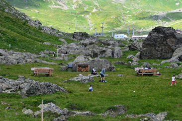Grillstelle beim Family Kletter- und Boulder-Park Alp Trida Samnaun